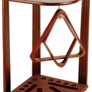 Deluxe 10 Cue Corner Floor Rack - Chocolate